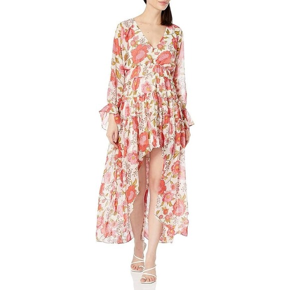 Steve Madden The Sol Dress Vintage Rose Hi-Lo Maxi - Picture 1 of 9